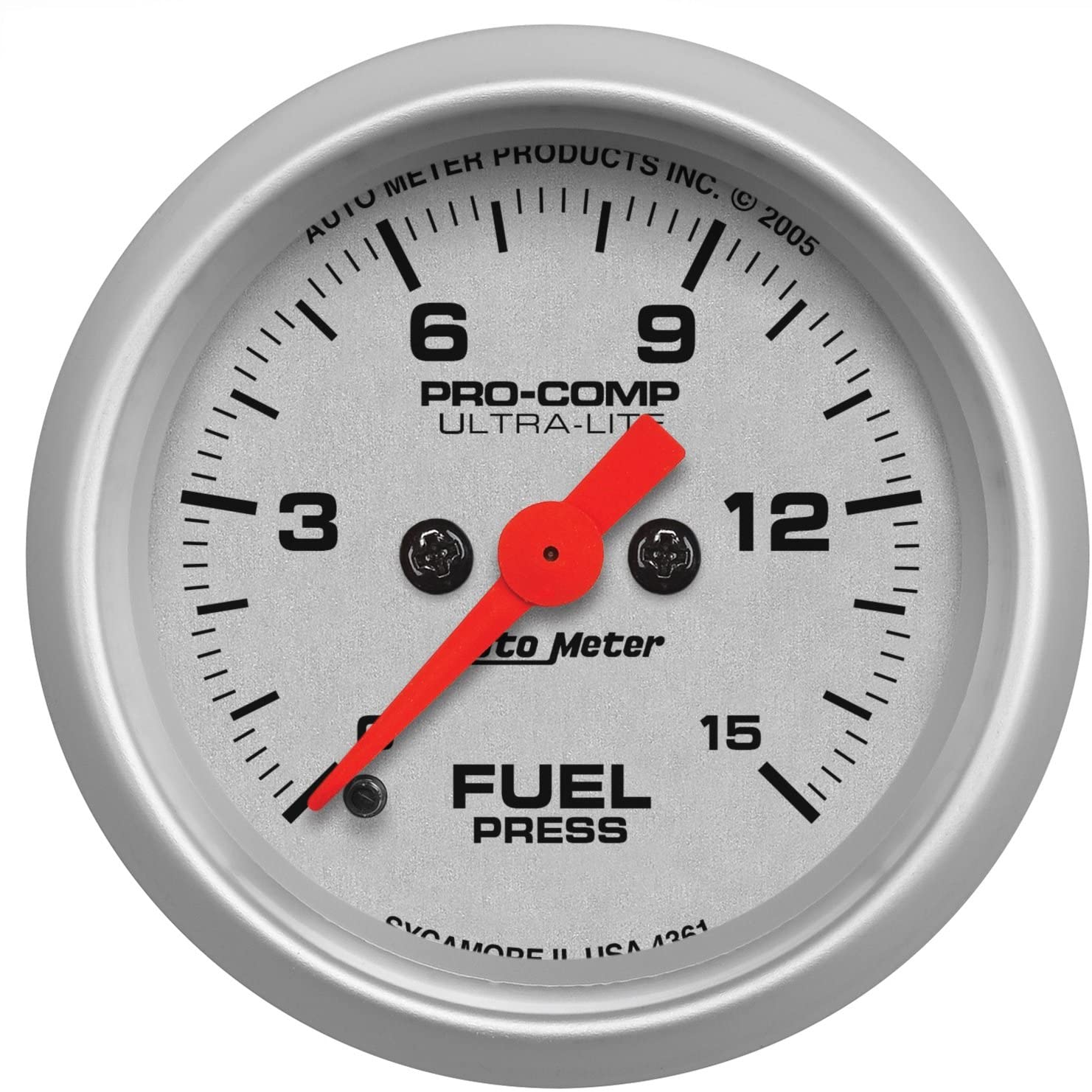 Auto Meter 4361 Ultra-Lite Electric Fuel Pressure Gauge