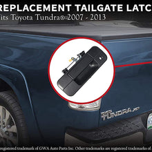 Replacement Tailgate Handle Latch with Keyhole - Replaces 69090-0C040, 690900C040, 81213 - Fits Toyota Tundra 2007, 2008, 2009, 2010, 2011, 2012, 2013 - Liftgate Latch Handle Trim with Clips - 07-13