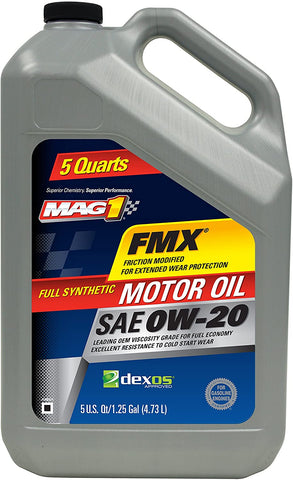 Mag 1 20139-3pk 0W-20 Full Synthetic Motor Oil, 5 Quart, 3 Pack