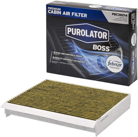 Purolator PBC38214 PurolatorBOSS Premium Cabin Air Filter with Febreze Freshness fits Select Ford and Lincoln