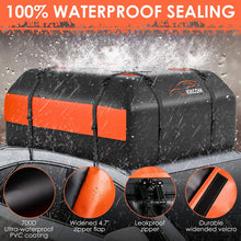 Car Rooftop Cargo Carrier Bag, Expandable 15 to 19 Cubic Feet 100% Waterproof Car Roof Bag for All Vehicle With/Without Racks, with Storage Bag, Anti-Slip Mat, 8+2 Durable Straps, 4 Door Hooks