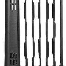 AmazonBasics Portable Radiator Heater with 7 Wavy Fins, Manual Control, Black, 1500W