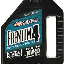 Maxima 30-20901 Premium4 10w30 Motorcycle Engine Oil 1 Liter, 1. Fluid_Ounces