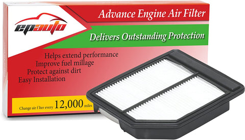 EPAuto GP165 (CA10165) Replacement for Honda Extra Guard Rigid Panel Engine Air Filter for Civic (2006-2011), Suggest Replace with Cabin Air Filter with CP134 (CF10134)