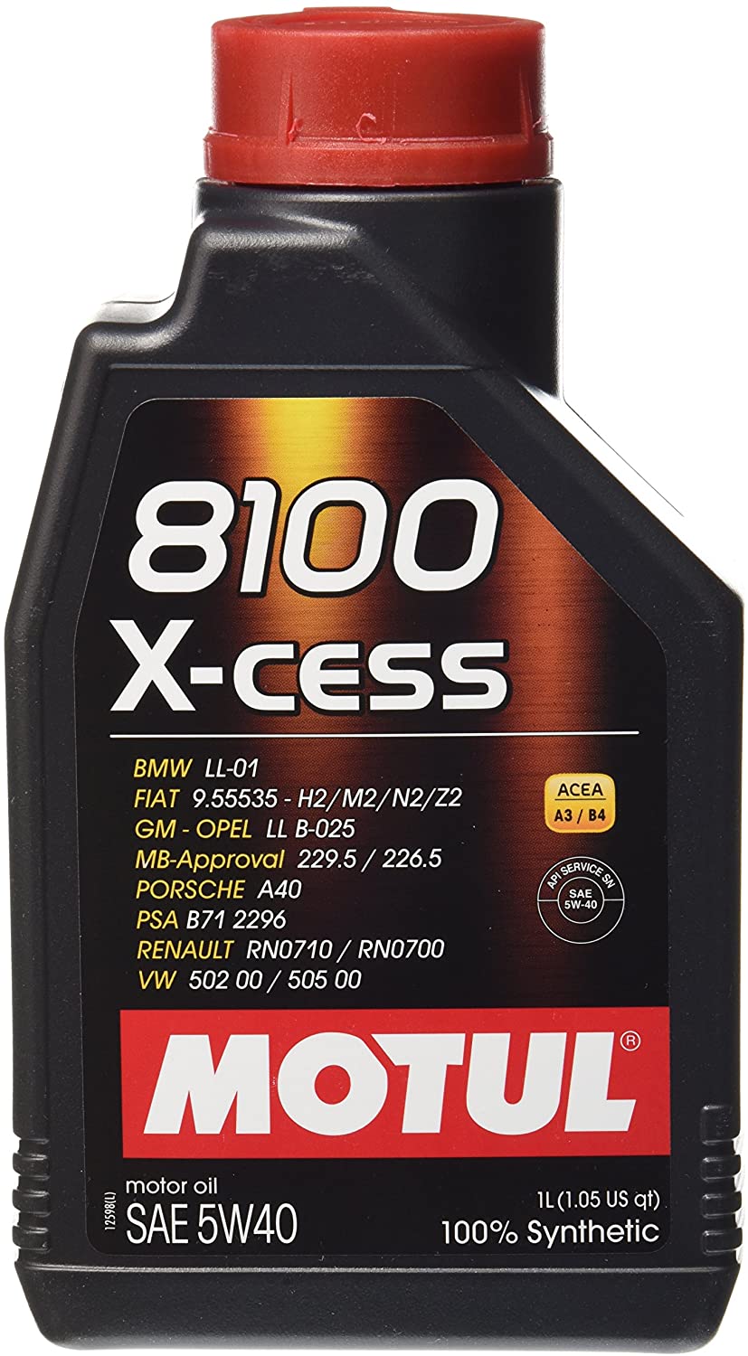 Motul (2784) 8100 X-Cess 5W-40 Synthetic Engine Oil, 1 Liter