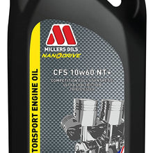 Millers Oils CFS 10w60 NT+ Competition Full Synthetic Engine Oil, Ultra Low Friction, 5 Liter jug