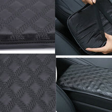 Forala Auto Center Console Pad PU Leather Car Armrest Seat Box Cover Protector Universal Fit (Black-L)