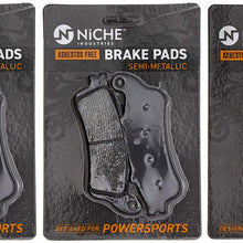 NICHE Brake Pad Set For Victory Vision 2204195 2203679 Complete Semi-Metallic