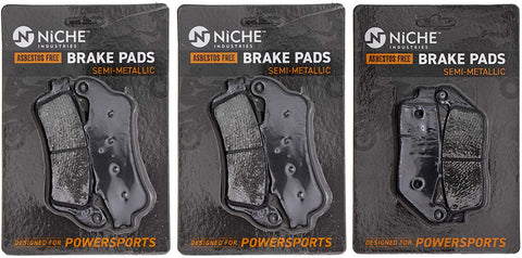 NICHE Brake Pad Set For Victory Vision 2204195 2203679 Complete Semi-Metallic
