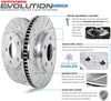 Power Stop JBR1386XPR Rear Evolution Drilled & Slotted Rotor Pair