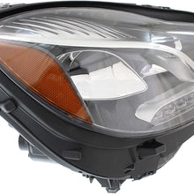Headlight Compatible with MERCEDES BENZ E-CLASS 2014-2016 RH Assembly Halogen Sedan/Wagon
