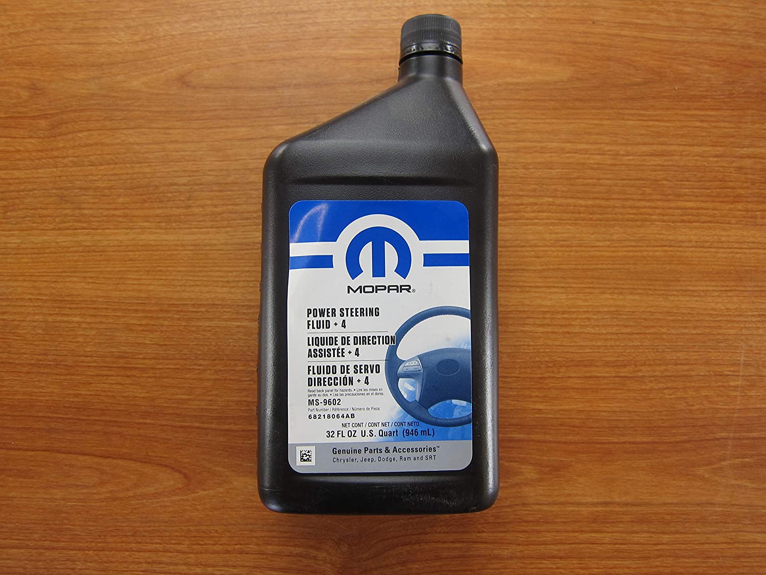 Mopar Chrysler Dodge Jeep Ram 1 Quart Power Steering Fluid + 4 MS-9602 OEM
