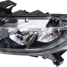 Headlight Assembly Compatible with 2016-2019 Honda Civic Halogen Coupe Hatchback Sedan CAPA Driver Side