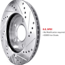 For 2004-2012 Mitsubishi Galant Front Rear Drill/Slot Brake Rotors Kit + Ceramic Pads