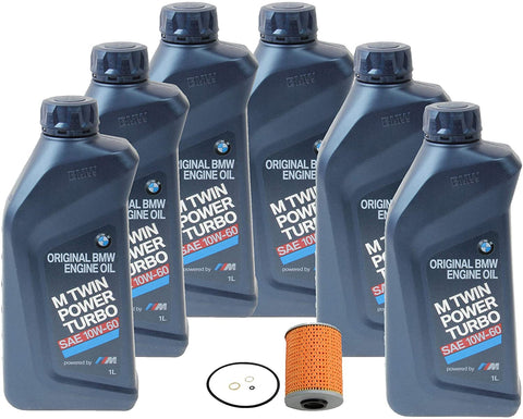 Genuine 10W-60 Full Synthetic 6 Liter Oil Change Kit For BMW