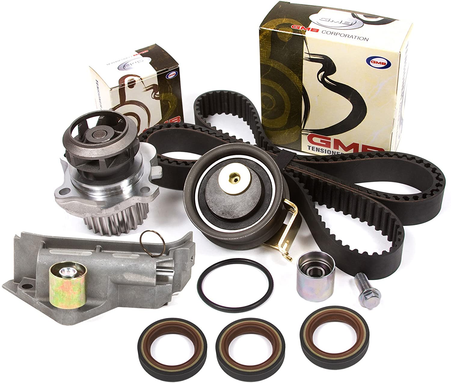 Evergreen TBK306BHWPT Fits 01-06 Audi TT Volkswagen Jetta 1.8L TURBO Timing Belt Kit Water Pump