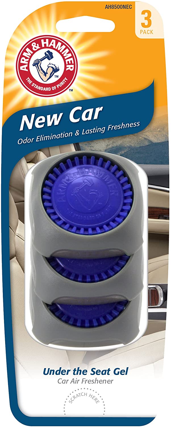 Arm & Hammer AH8500NEC-36PK Under The Seat Air Freshener, New Car, Pack of 36