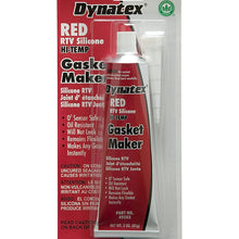 Dynatex 49202 Low Volatile RTV Silicone Gasket Maker, 0 to 650 Degree F, 3 oz Carded Tube, Red