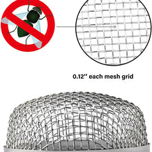 RVGUARD RV Flying Insect Screen, Stainless Steel Mesh RV Furnace Vent Cover with Installation Tool and Silicone Rubber, 2.8 x 1.3 Inch for Furnace Fitting, 8.5 x 6 x 1.3 Inch for Water Heater