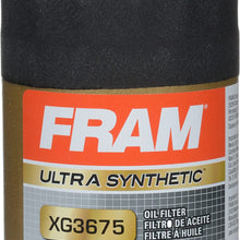FRAM Ultra Synthetic Automotive Replacement Oil Filter, Designed for Synthetic Oil Changes Lasting up to 20k Miles, XG3675 with SureGrip (Pack of 1)
