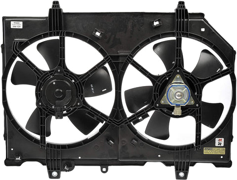 Dorman 621-908 Radiator Fan Assembly Without Controller for Select Nissan X-Trail Models, 1 Pack
