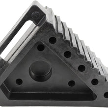 Extreme Max 5001.5772 Heavy-Duty Solid Rubber Wheel Chock with Handle
