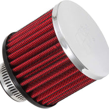 K&N Vent Air Filter/ Breather: High Performance, Premium, Washable, Replacement Engine Filter: Flange Diameter: 1.25 In, Filter Height: 2.5 In, Flange Length: 0.875 In, Shape: Breather, 62-1390