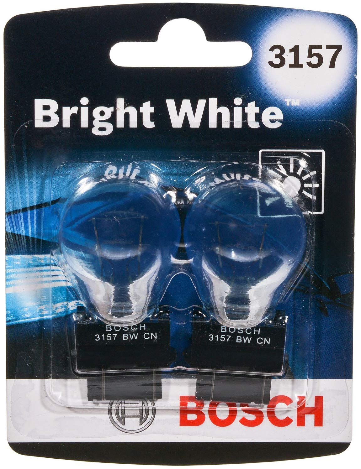 Bosch 3157 Bright White Upgrade Minature Bulb, Pack of 2
