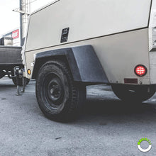 8pc 2.5" Amber + Red Round Trailer LED Marker Lights [DOT Approved] [Reflector Lens] [Grommet] [Flush-Mount] [Waterproof IP67] Marker Lights for Trailer Truck