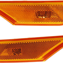 Side Marker Lamp Compatible with HONDA Civic 2016-2018 Front Right Side and Left Side Assembly Coupe/CAPA