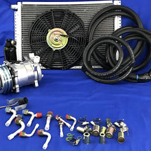 A/C KIT Universal Under Dash Evaporator HD KIT AIR Conditioner 12V 450A-000LR-C Chrome Rectangular LOUVERS