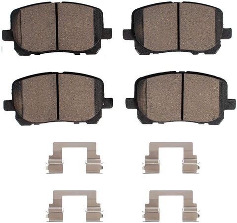 ProMax Select 57 Ceramic Brake Pad Kit (57-923) with Installation Hardware for Dodge Ram 2006-2012, Durango 2007-2009, Dakota 2006-2010 / Chrysler Aspen 2007-2009 / Mitsubishi Raider 2006-09 / FRONT