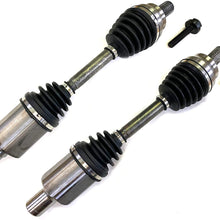 DTA 2 New Front CV Axles Left Right Compatible With Mercedes Benz C230 C250 C300 C350 4Matic; E350 4Matic Coupe, E400 4Matic Coupe - Front Driver and Passenger Sides