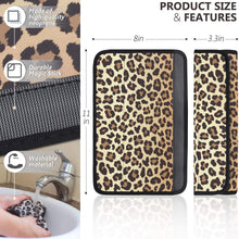 YR 2 Packs Soft Comfort Car Seat Belt Pads Cover, Universal Car Seat Belt Shoulder Pads Strap Covers for Adults, Car Seat Belt Cushions, Leopard