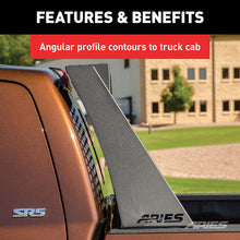 ARIES 1110114 Switchback Black Aluminum Truck Headache Rack Cab Protector, Select Toyota Tacoma