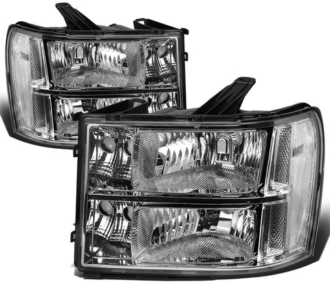 DNA Motoring HL-OH-GMCSIE07-CH-CL1 Headlight Assembly (Driver & Passenger Side)
