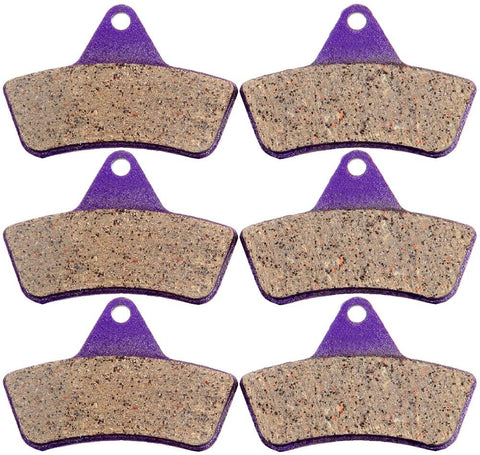 ECCPP fa271 Brake Pads Front and Rear Carbon Fiber Replacement Brake Pads Kits Fit for 1996-2008 Arctic Cat