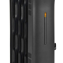 AmazonBasics Portable Radiator Heater with 7 Wavy Fins, Manual Control, Black, 1500W