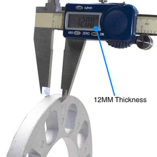 Set of 2 Universal Spacers 12mm (1/2") Thickness Wheel Spacers for 5x108mm (5x4.25), 5x110mm, 5x112mm, 5x114.30mm (5x4.50), 5x115mm, 5x120.65mm (5x4.75), 5x120mm, 5x127mm (5x5.00), 5x130mm, 5x135mm