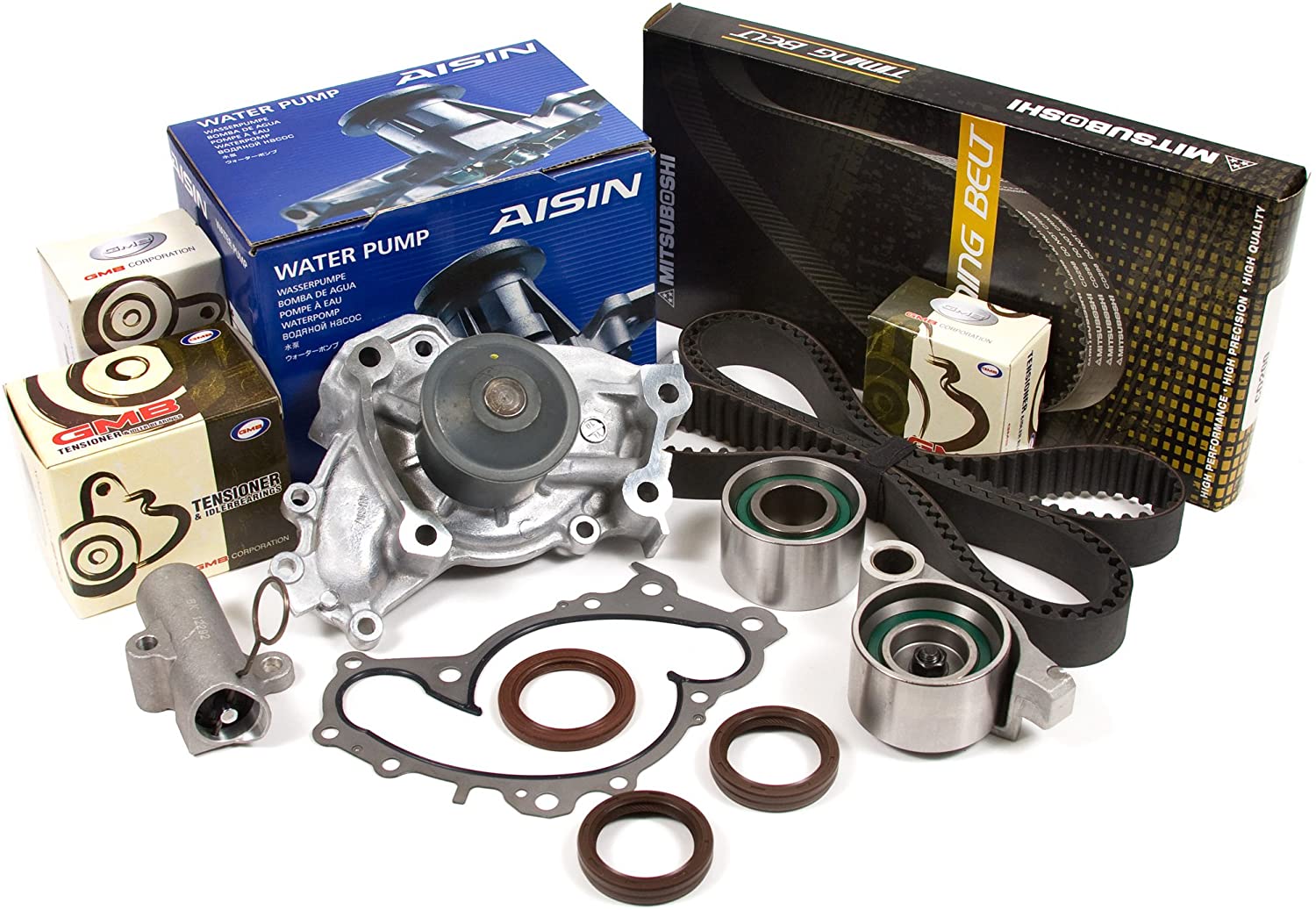 Evergreen TBK257AMHWPA Fits Toyota Lexus 3.0 1MZFE 3.3 3MZFE Timing Belt Kit AISIN Water Pump