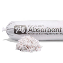 New Pig Oil-Only Absorbent Sock, Absorbs Oil-Based Liquids, Repels Water, 1-Gal Absorbency, 3” Diam x 48” L, White (12 Socks), SKM210
