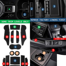 CupHolderHero for Subaru Forester 2019-2020 Custom Liner Accessories – Premium Cup Holder, Console, and Door Pocket Inserts 17-pc Set (Orange Trim)