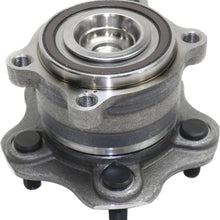 Wheel Hub Compatible For 2009-2014 Nissan Murano 2011-2017 Quest 6Cyl 3.5L Rear, Left Driver or Right Passenger With Bearing