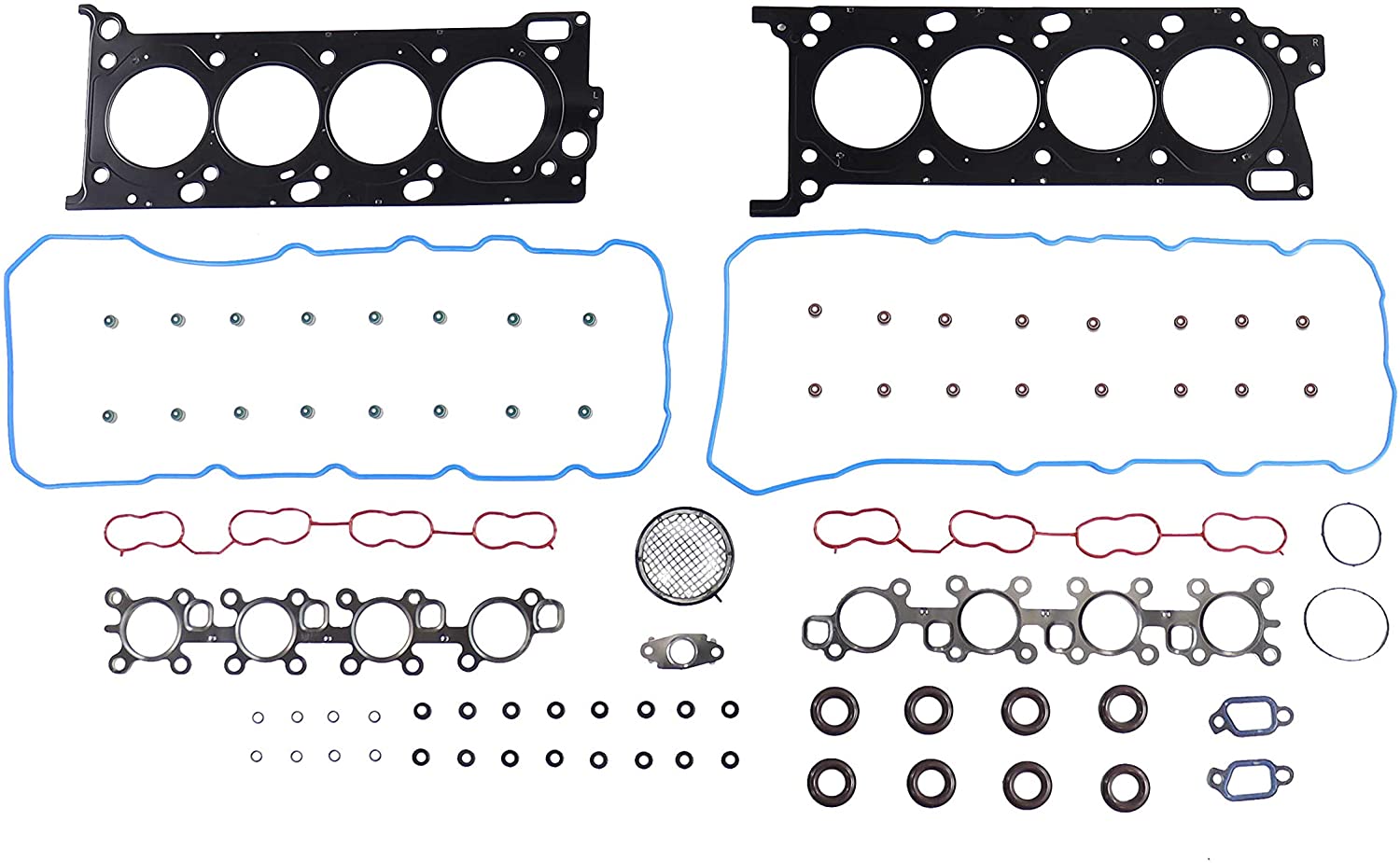 DNJ HGS978 MLS Head Gasket Set/For 2007-2016/ Lexus, Toyota/ GX460, Land Cruiser, LX570, Sequoia, Tundra/ 4.6L, 5.7L/ DOHC/ V8/ 32V/ 345cid, 4608cc/ 1URFE, 3URFBE, 3URFE