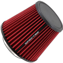 Spectre Universal Clamp-On Air Filter: High Performance, Washable Filter: Round Tapered; 4 in (102 mm) Flange ID; 6.75 in (171 mm) Height; 6.813 in (173 mm) Base; 4.719 in (120 mm) Top, SPE-HPR9617