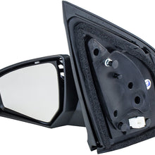 Dependable Direct Left Driver Side Black Non-Folding Non-Heated Power Operated Door Mirror for Nissan Sentra (2007 2008 2009 2010 2011 2012) - NI1320167