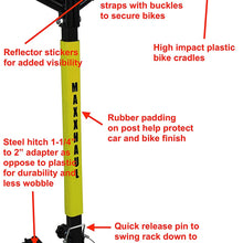 MAXXHAUL 50025 Hitch Mounted 2-Bike Rack-100 lb Capacity
