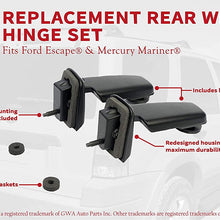 Rear Window Hinge Set - Fits Ford Escape 2001, 2002, 2003, 2004, 2005, 2006, 2007 and Mercury Mariner 2005-2007 - Replaces YL8Z78420A68BA, YL8Z78420A69BA, YL8Z-78420A68-BA - Rear Liftgate Glass Hinges