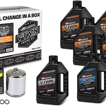 Maxima Racing USA 90-069016PC Chrome Evolution Mineral 20W-50 Filter Complete Oil Change Kit