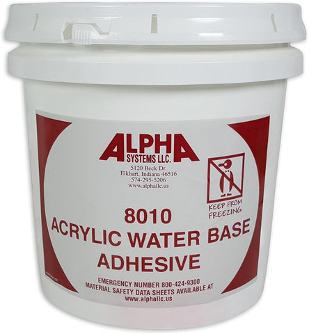 RV Rubber Roof Adhesive 8010 Alpha/Dicor Gallon Water-Based Universal RV Roof Glue
